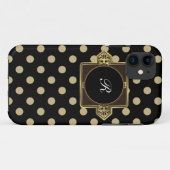 Coque iphone de monogramme (Dos (Horizontal))