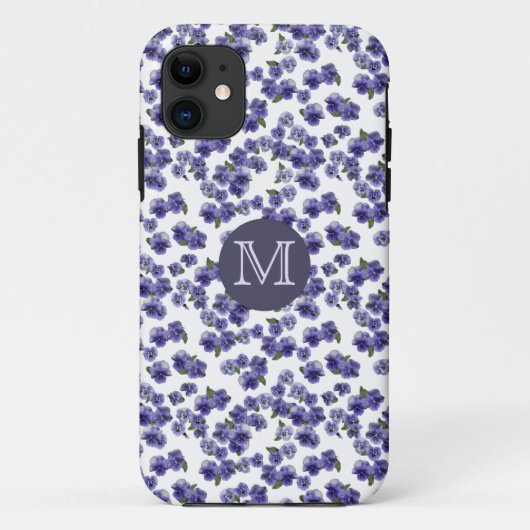 Coque iphone de monogramme de pensée (Dos)