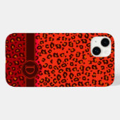 Coque iphone de monogramme Leopard poster de anima (Verso (horizontal))