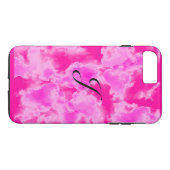 coque iphone de monogramme Motif Abstrait Pink Sky (Dos (Horizontal))