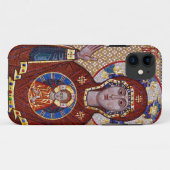Coque iphone de mosaïque d'icône (Dos (Horizontal))
