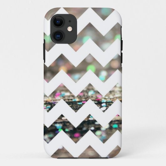 Coque iphone de motif de Chevron de parties (Dos)