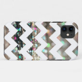 Coque iphone de motif de Chevron de parties (Dos (Horizontal))