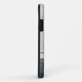 Coque iphone de mur en brique gris (Dos/Droite)