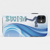 Coque iphone de natation (Dos (Horizontal))