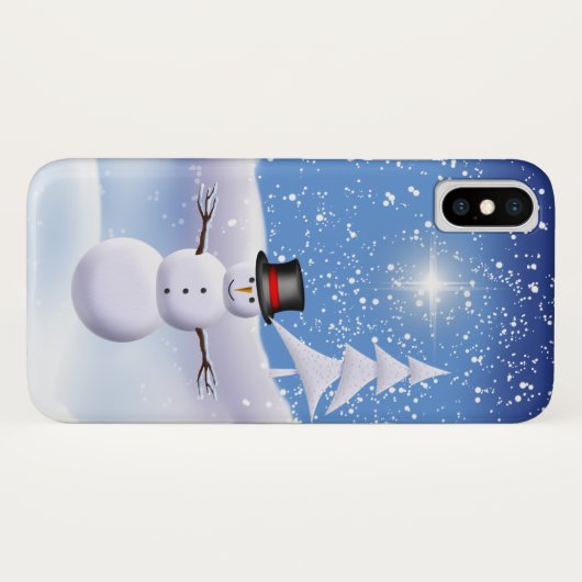 Coque iphone de neige (Dos (Horizontal))