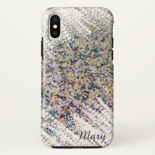 Coque iphone de neige de la feuille artistique - h