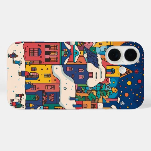 Coque iphone de Noël (Verso (horizontal))