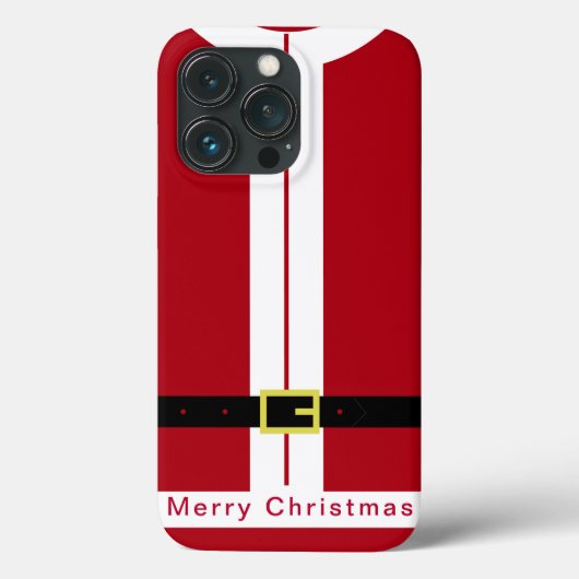 Coque iphone de Noël avec Funny Père Noël Design (Verso)