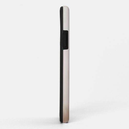 Coque iphone de Noël Brown pinecone-blanc bauble (Dos/Droite)