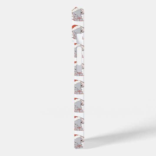 Coque iphone de Noël Eléphant (Verso / Gauche)