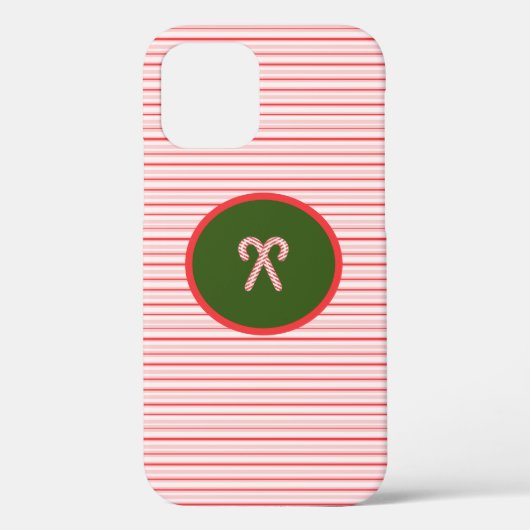 Coque iphone de Noël/menthe poivrée (Verso)