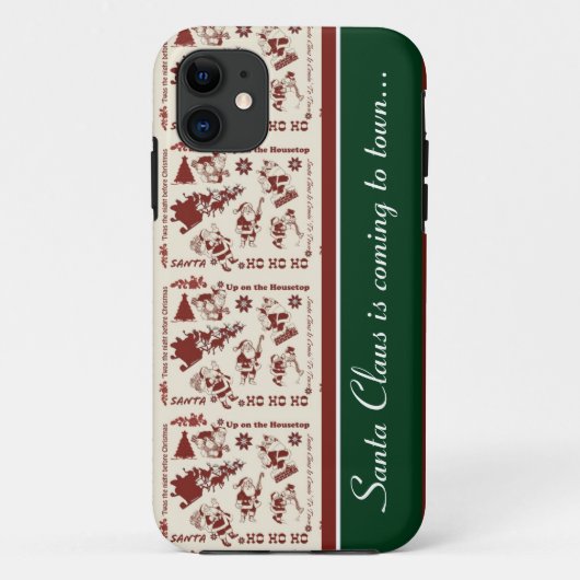 Coque iphone de Noël Père Noël (Dos)