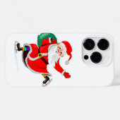 Coque iphone de Noël Père Noël avec cadeau (Verso (horizontal))