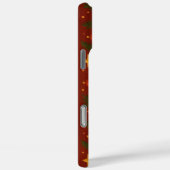 Coque iphone de Noël rouge - Décor de vacances Vin (Verso / Droite)