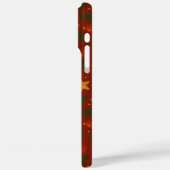 Coque iphone de Noël rouge - Décor de vacances Vin (Verso / Gauche)