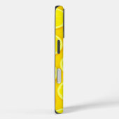 Coque iphone de nom jaune vif tranche de citron (Verso / Droite)