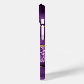 Coque iphone de nom personnalisé Agate Purple Gold (Verso / Gauche)