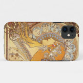 Coque iphone de Nouveau d'art de zodiaque (Dos (Horizontal))