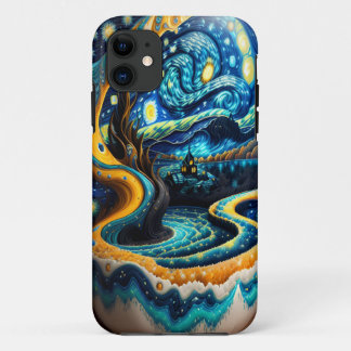 Coque iphone de nuit étoilé