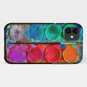 Coque iphone de Pallette 4 de peinture d'aquarelle (Dos (Horizontal))