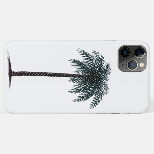 Coque iphone de palmier de Noël (Dos (Horizontal))