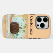 coque iphone de panier citrouille colonial (Verso (horizontal))