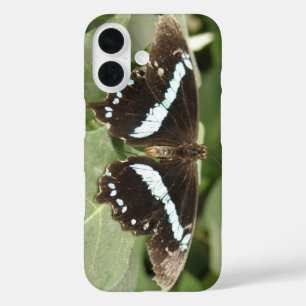 Coque iphone de papillon tropical noir et blanc
