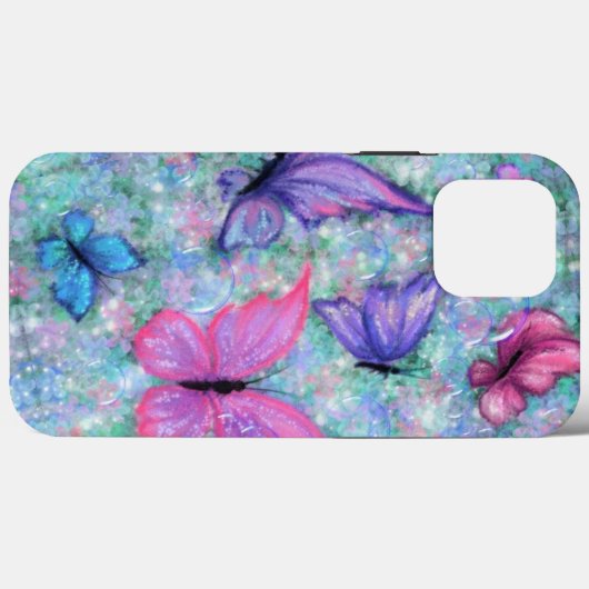 Coque iphone de papillons volants (Verso (horizontal))