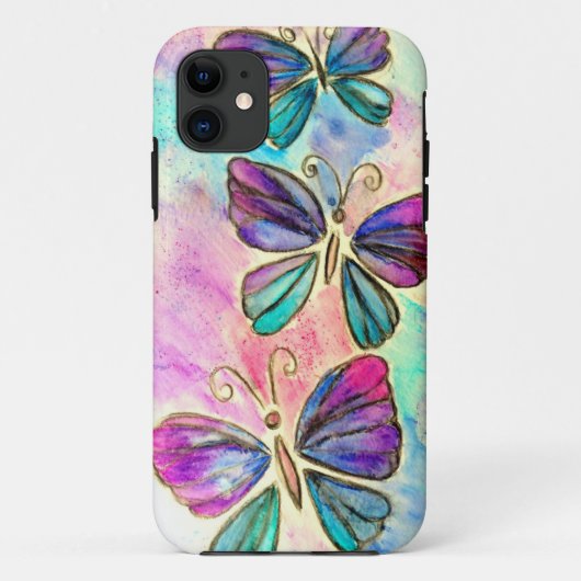 Coque iphone de papillons volants (Dos)