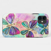 Coque iphone de papillons volants (Dos (Horizontal))