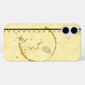 Coque iphone de parachutisme de teinture de café T (Verso (horizontal))