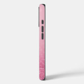 Coque iphone de Parties scintillant rose avec init (Verso / Gauche)