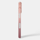 coque iphone de Parties scintillant rose Gold avec (Verso / Droite)