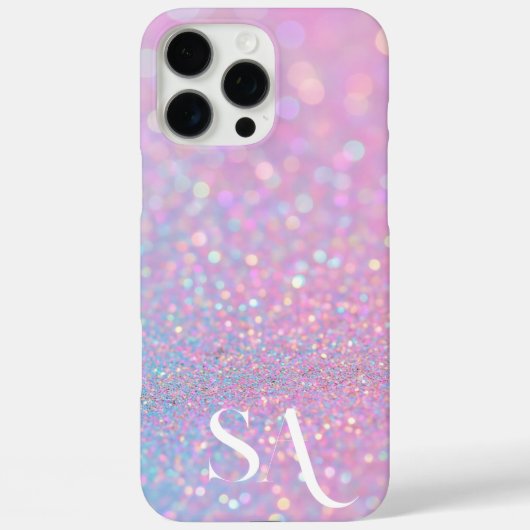 Coque iphone de Parties scintillant rose Pastel pe (Verso)