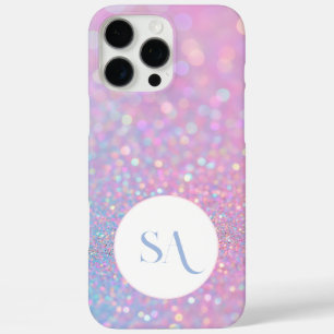 Coque iphone de Parties scintillant rose Pastel pe