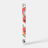 Coque iphone de pastèque "Monogramme" vertical (Côté gauche)