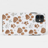 Coque iphone de pattes de chien (Dos (Horizontal))