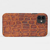 Coque iphone de peau d'alligator (Dos (Horizontal))