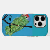coque iphone de perroquet vert (Verso (horizontal))