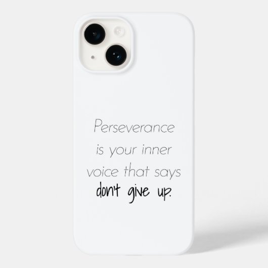 Coque iphone de persévérance (Verso)
