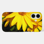 Coque iphone de pétales Sunny Yellow Daisy (Verso (horizontal))