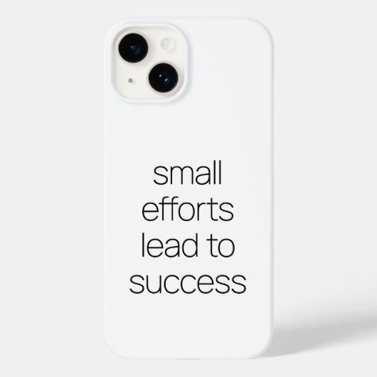 Coque iphone de petits efforts (Verso)