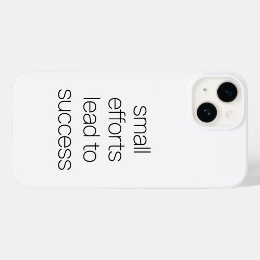 Coque iphone de petits efforts (Verso (horizontal))