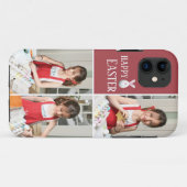 Coque iphone de photos de Pâques Red Happy (Dos (Horizontal))