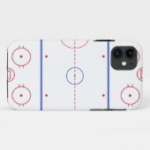 Coque iphone de piste d'hockey (Dos (Horizontal))