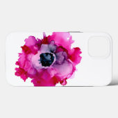 Coque iphone de pivoine rose d'origine (Verso (horizontal))