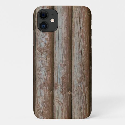 Coque iphone de planches en bois simulées très Coo (Dos)