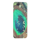 Coque iphone de plume et de parties scintillantes (Dos Droit)