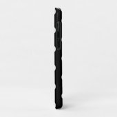 Coque iphone de points Polka noir et blanc (Dos/Gauche)